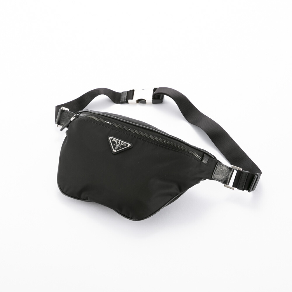 楽天市場】PRADA プラダ Re-Nylon xサフィアーノレザー ベルトバッグ