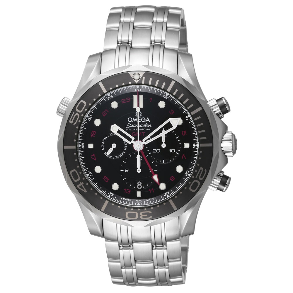 オメガ OMEGA 腕時計 シーマスター GMT コーアクシャル 自動巻き クロノグラフ 44mm 212.30.44.52.01.001　　フィットハウス