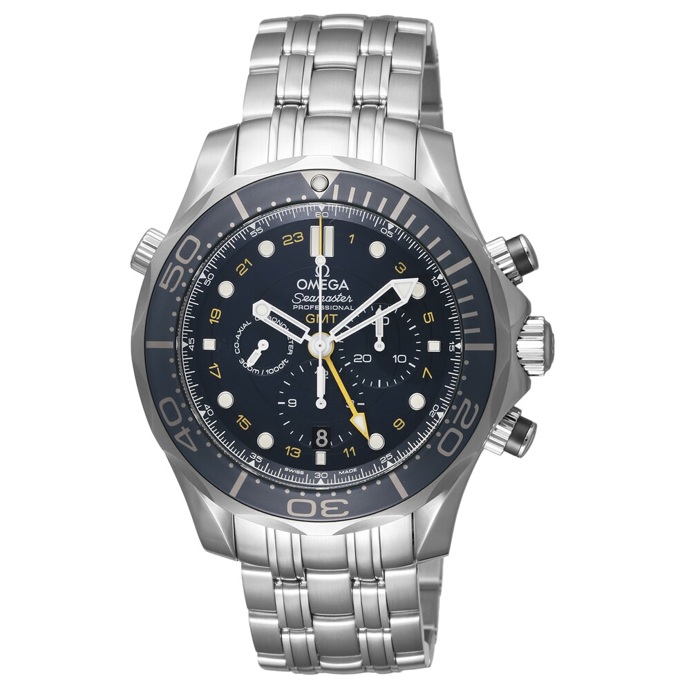 オメガ OMEGA 腕時計 シーマスター GMT コーアクシャル 自動巻き クロノグラフ 44mm 212.30.44.52.03.001　　フィットハウス