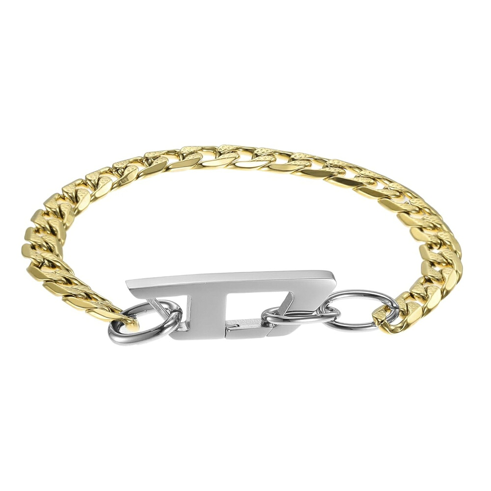 【お買い物マラソン期間中ポイント10倍】ディーゼル DIESEL ブレスレット ロゴチェーンブレスレット DX1437931　　フィットハウス