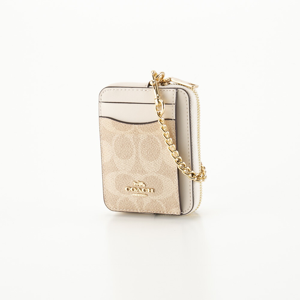 【５のつく日限定★10％クーポン★】【お買い物マラソン期間中ポイント10倍】コーチ COACH 小銭入れ カードケース PVCシグネチャーチェーン付きコインケース CW883　 　フィットハウス