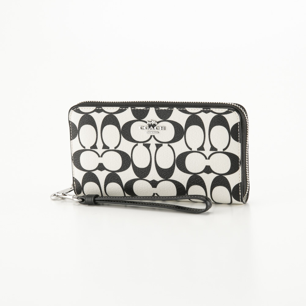 【新品未使用】COACH/コーチ　レディース長財布CP409 ブラックマルチ COACH コーチアウトレット 長財布 CP409 OUTLET／レディース