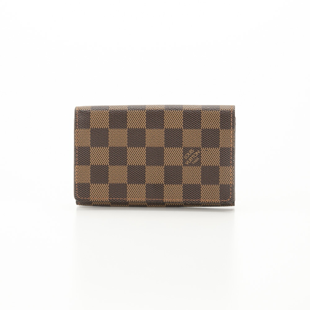 【お買い物マラソン期間中ポイント10倍】【ヴィンテージ・中古】ルイ･ヴィトン LOUIS VUITTON 折り財布 ダミエ ポルトフォイユ トレゾール N61736　 　フィットハウス