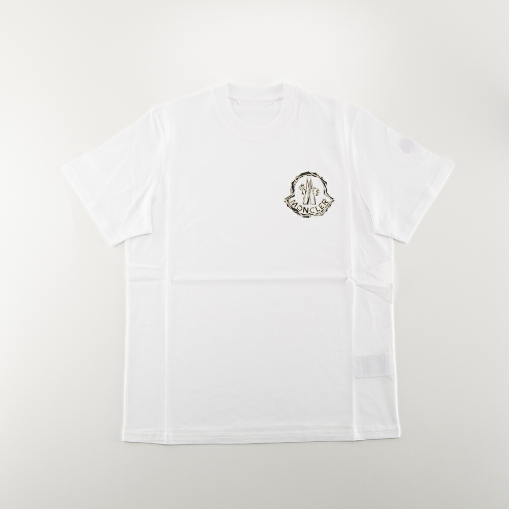 モンクレール MONCLER メンズトップス 胸元ギザギザロゴ丸首Tシャツ K1091/8C00052/89AJS　　フィットハウス