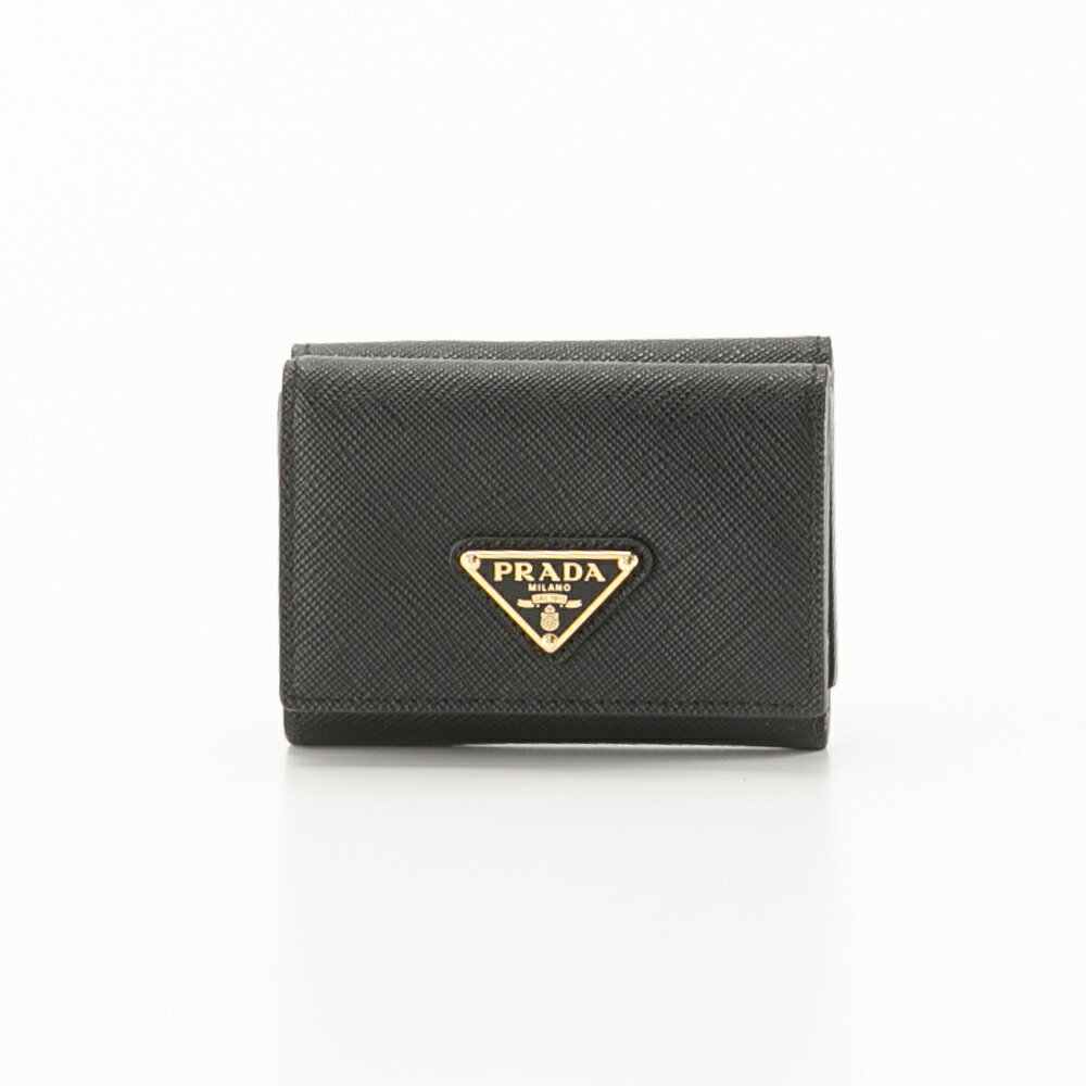 プラダ PRADA SAFFIANO TRIANGOLO TINY 三つ折り財布 1MH042 QHH　　フィットハウス｜FIT HOUSE