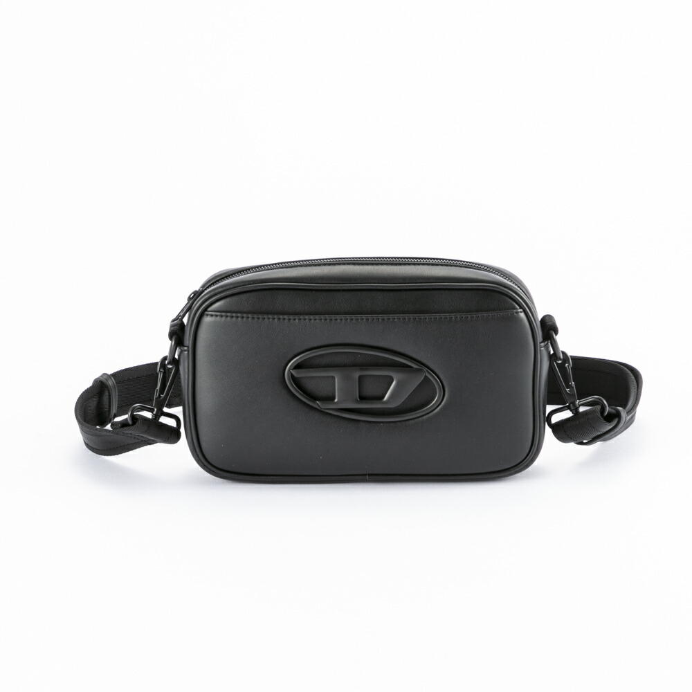 DIESEL ディーゼル HOLI D ショルダーバッグ ブラック 黒 HOLI-D CROSSBODY Holi-D-Crossbody bag in PU and neoprene｜ブラック