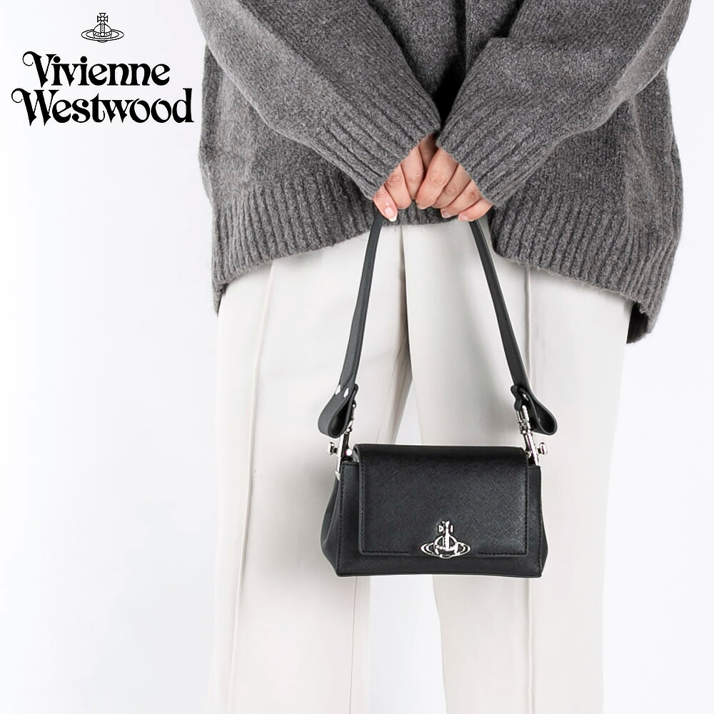 【お買い物マラソン期間中ポイント10倍】ヴィヴィアンウエストウッド Vivienne Westwood HAZEL SMALL HANDBAG ヘーゼル チェーンショルダー付きハンドバッグ 46030001W-S0021　 　フィットハウス