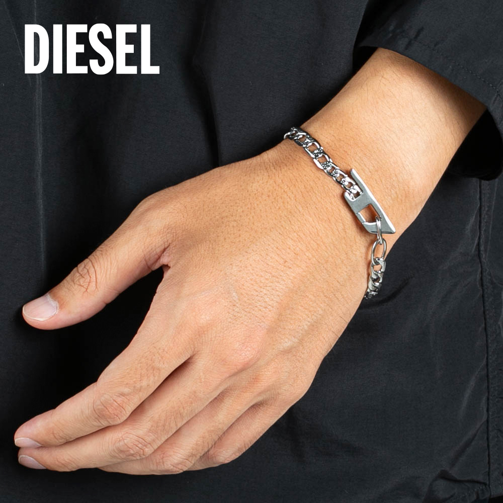 DIESELバングル 楽天市場】DIESEL ディーゼル 打ち抜きDロゴゴールドバングル