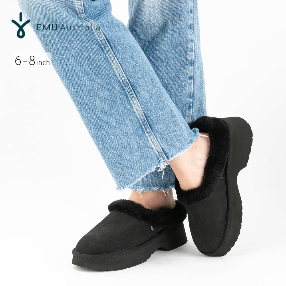 【お買い物マラソン期間中ポイント10倍】エミュー EMU Australia レディース Virginia Clog ムートン スリッポン サンダル 厚底 W13291 フィットハウス|FIT HOUSE