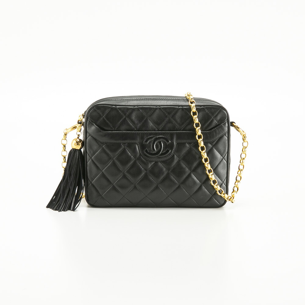 【お買い物マラソン期間中ポイント10倍】【ヴィンテージ・中古】シャネル CHANEL ラムマトラッセ フリンジショルダーバッグ フィットハウス|FIT HOUSE