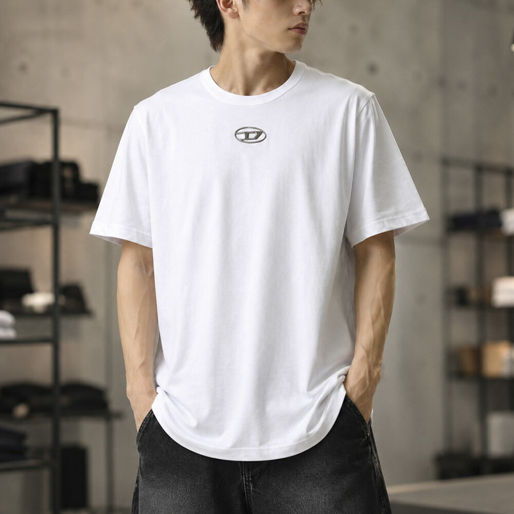 ディーゼル DIESEL メンズトップス T-shirt with metallic Oval D A178800CLBR  填まる棲み家
