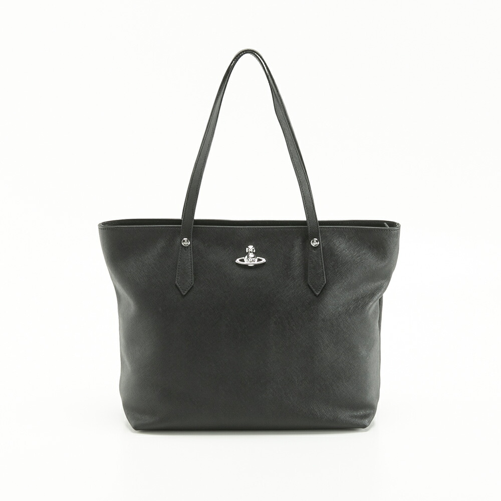 【お買い物マラソン期間中ポイント10倍】ヴィヴィアンウエストウッド Vivienne Westwood トートバッグ レディース SHOPPER SAFFIANOトート 4D010002U-L008V N401-BK フィットハウス|FIT HOUSE