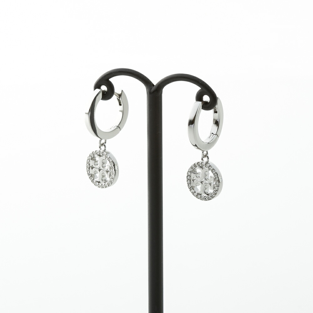 【お買い物マラソン期間中ポイント10倍】トリーバーチ TORY BURCH ピアス MILLER PAVE HUGGIE HOOP EARRING 87041-042 フィットハウス|FIT HOUSE
