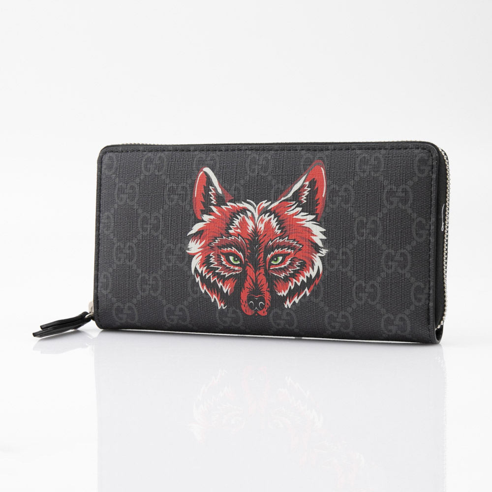 Gucci wallet with wolf hotsell