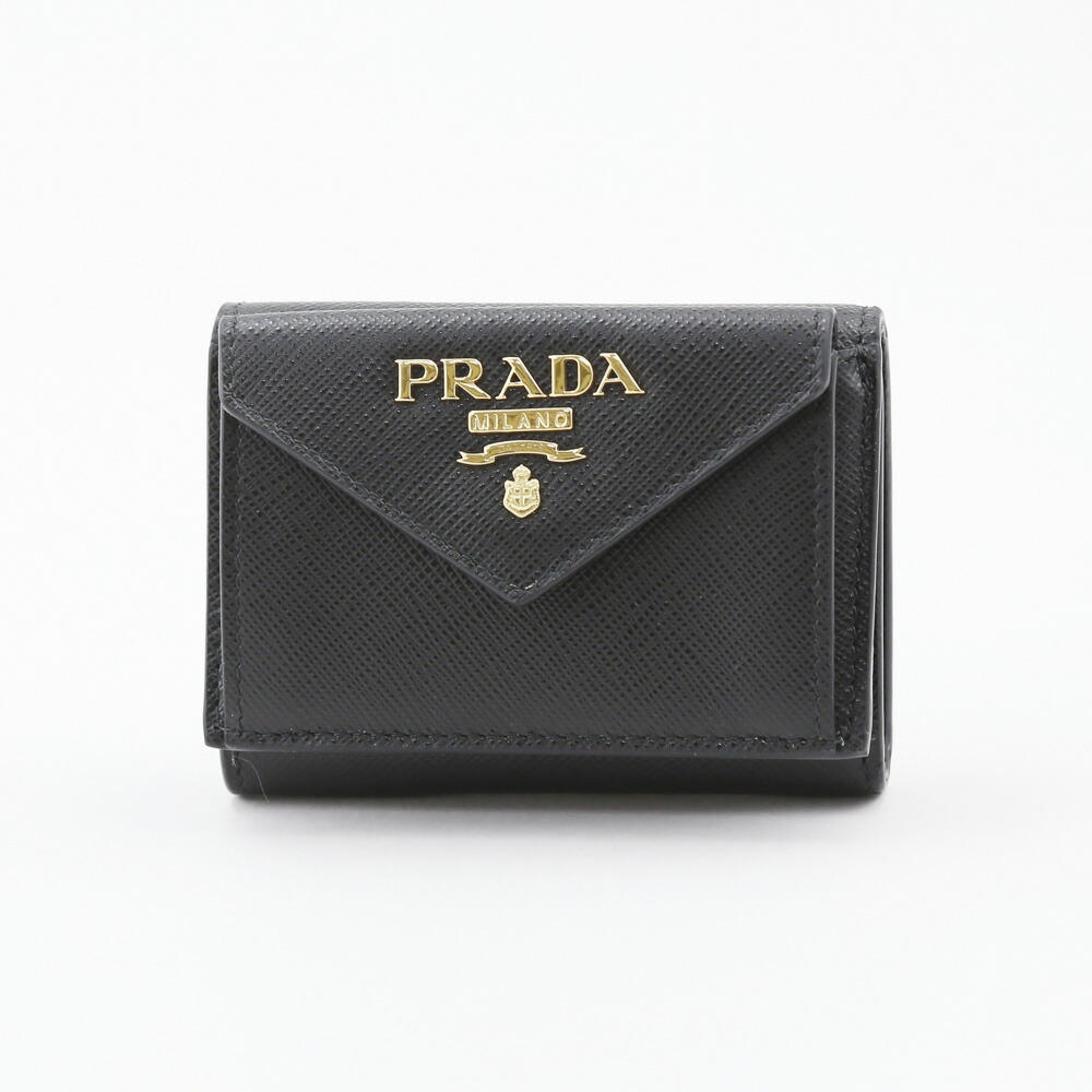 ★ PRADA ★ SAFFIANO TRIANGOLO TINY 折り財布 PRADA プラダ 三つ折り財布 ミニ財布 SAFFIANO TRIANGOLO TINY