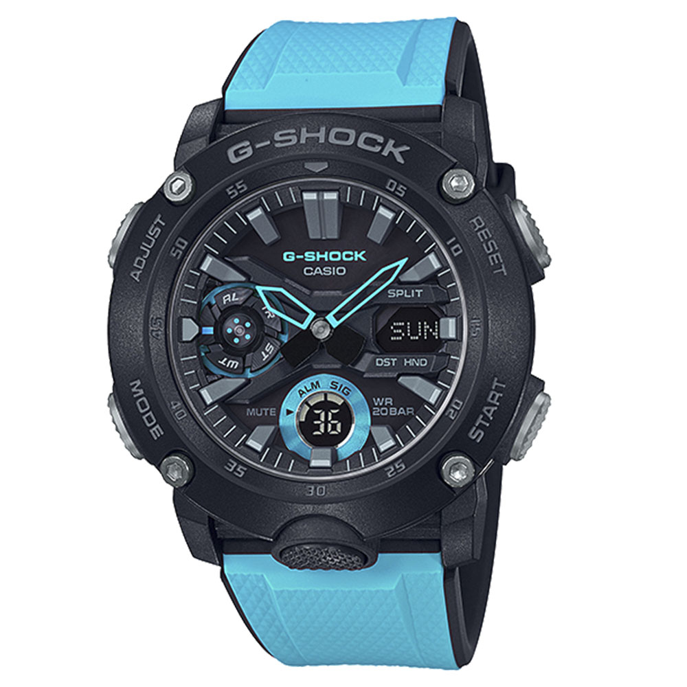 流行に ジーショックカシオ G Shock Casio 腕時計 カーボンコアガード アナデジmウォッチ Ga 00 1a2jf ブルー コンビ 0 ギフトラッピング無料 値引 Dinemore Lk