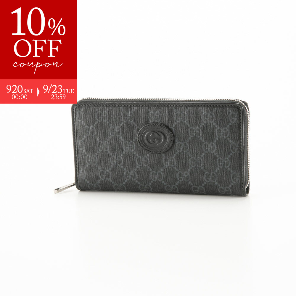 【極美品】GUCCI 長財布 GGエンボス パンチングレザー ラウンドジップ GUCCI 長財布 GGエンボス パンチングレザー ラウンドジップ