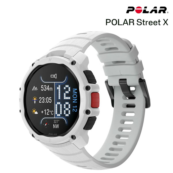 新発売 POLAR Street X スノーホワイト S-L ポラール  [ 国内置き目品］ 時辰儀 御覧なさる 心臓の鼓動計 LED閃光電球点火装置 填まるネス 形づくる 駈けっくら マラソン トライアスロン トレラン 走者