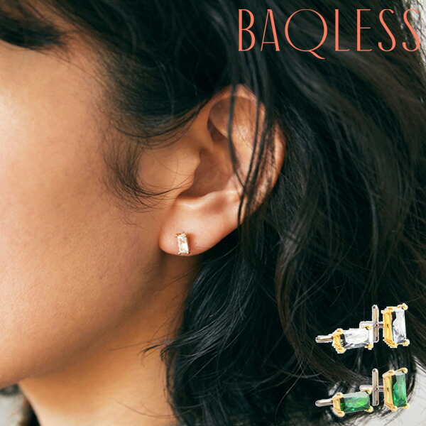 楽天市場】Baqless バックレス ピアス ゴールド シルバー