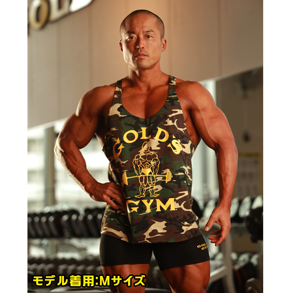 楽天市場 カモストリンガータンク X002 M Lサイズ Gold S Gym W ゴールドジムウェア ボディビル フィジーク 筋トレ Fitness Online フィットネス市場