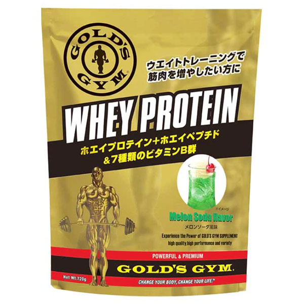 ホエイプロテイン メロンソーダ風味 (720g）[GOLD'S GYM_S ゴールドジムサプリ]