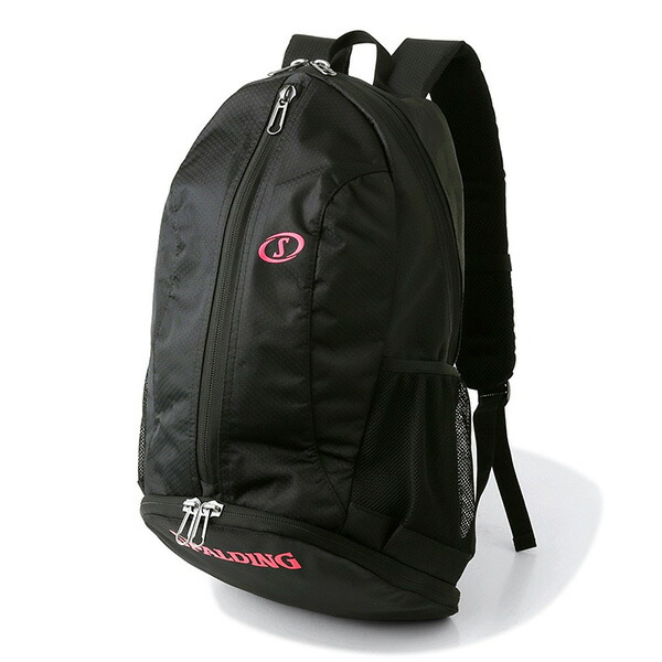 ケイジャーライト ピンク バックパック Spalding スポルディング ユニセックス One Size バスケ リュック 部活 練習 バスケットボール Andapt Com