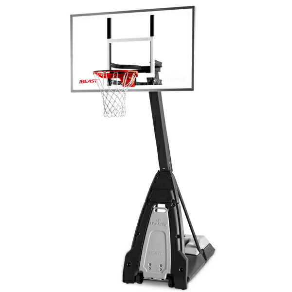 60in ザ・ビースト【身寄り用/高さ合わせる能力のある】【製造業者直送品】 [SPALDING スポルディング] バスケ 身寄り用手かご決勝点 籠球 輪っか 投げる読み合わせる 手なみ 住み家