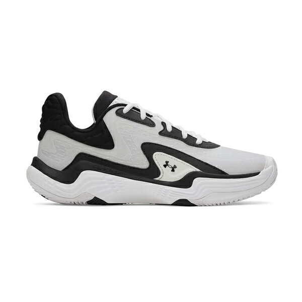 UAスポーン7（バスケットボール/UNISEX）27.5cm～29.0cm [UNDER ARMOUR アンダーアーマー] ユニセックス バスケットボールシューズ 部活 軽量 3028461 White / White / Black (103)｜Fitness Online フィットネス市場