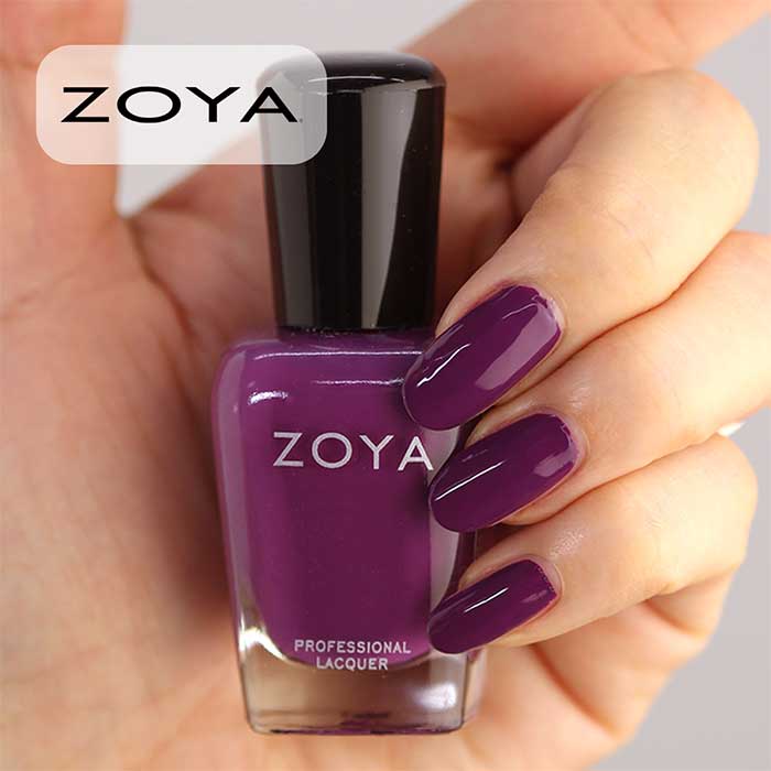 楽天市場 期間限定クーポン配布中 Zoya ゾーヤ ネイルカラー Zp10 15ml Gabi ガビ 自爪 の為に作られた ネイル にやさしい 自然派 マニキュア Zoya セルフネイル にもおすすめ パープル 紫 バイオレット マニキュア通販 大人ネイル