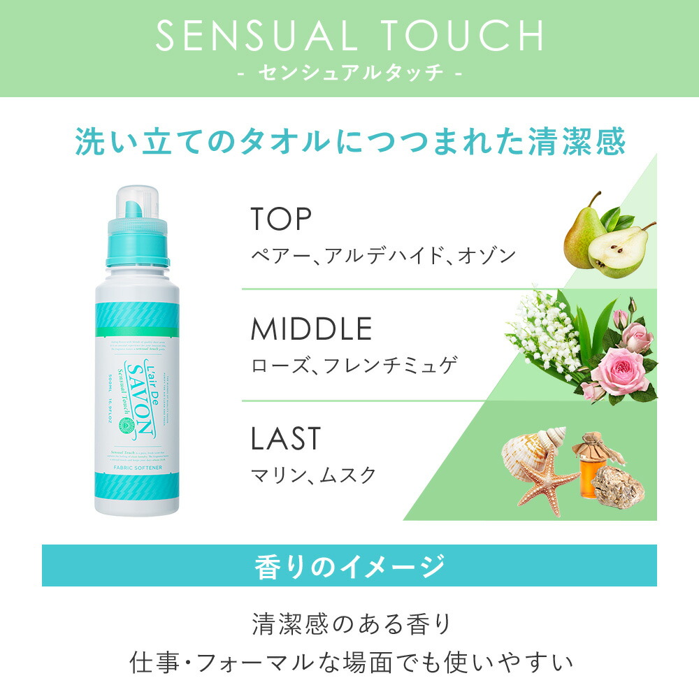 公式】レールデュサボン 柔軟剤スターターセット 500mL+詰め替え960ml