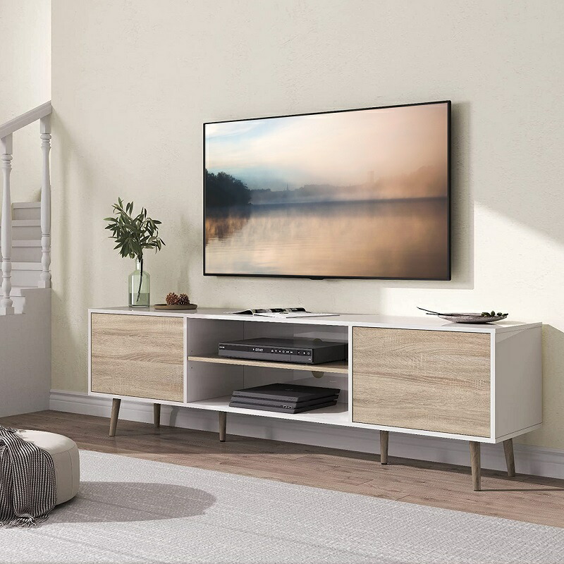 テレビ台 幅180cm テレビボード 75インチまでのテレビ対応 可能 可動式 ...