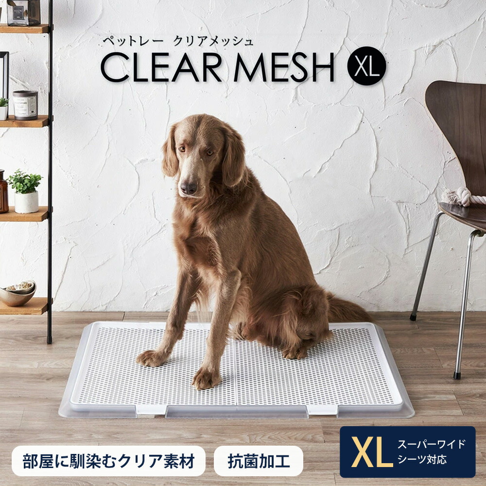 楽天市場】犬 トイレ トレー ペットレー クリアメッシュ XLサイズ 大型