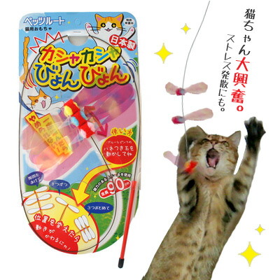 楽天市場 25 Off ペッツルート カシャカシャびょんびょん 猫用おもちゃ 猫じゃらし 日本製 ペットガーデン紀三井寺