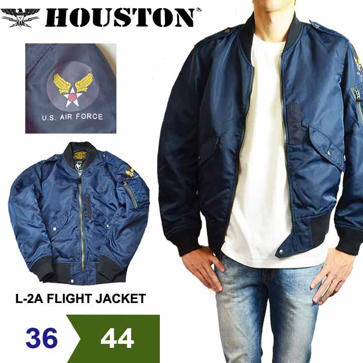 【ラスト７２時間限定！２０％OFFクーポン★】L-2A ナイロン フライトジャケット 日本製 S~2XL 着丈 短い ヴィンテージ ミリタリー ジャケット ヒューストン カジュアル メンズファッション 30代 40代 50代｜smart spice