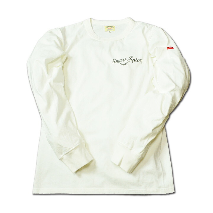 プリント メッセージ Tシャツ メンズ 長袖 アメカジ 厚手 日本製 S 3l 綿100 ティーシャツ 着丈 短い バイカー ブランド スマートスパイス 秋冬 白 ホワイト おしゃれ かっこいい 人気 おすすめ 30代 40代 50代 服 カジュアル メンズファッション Go Camp