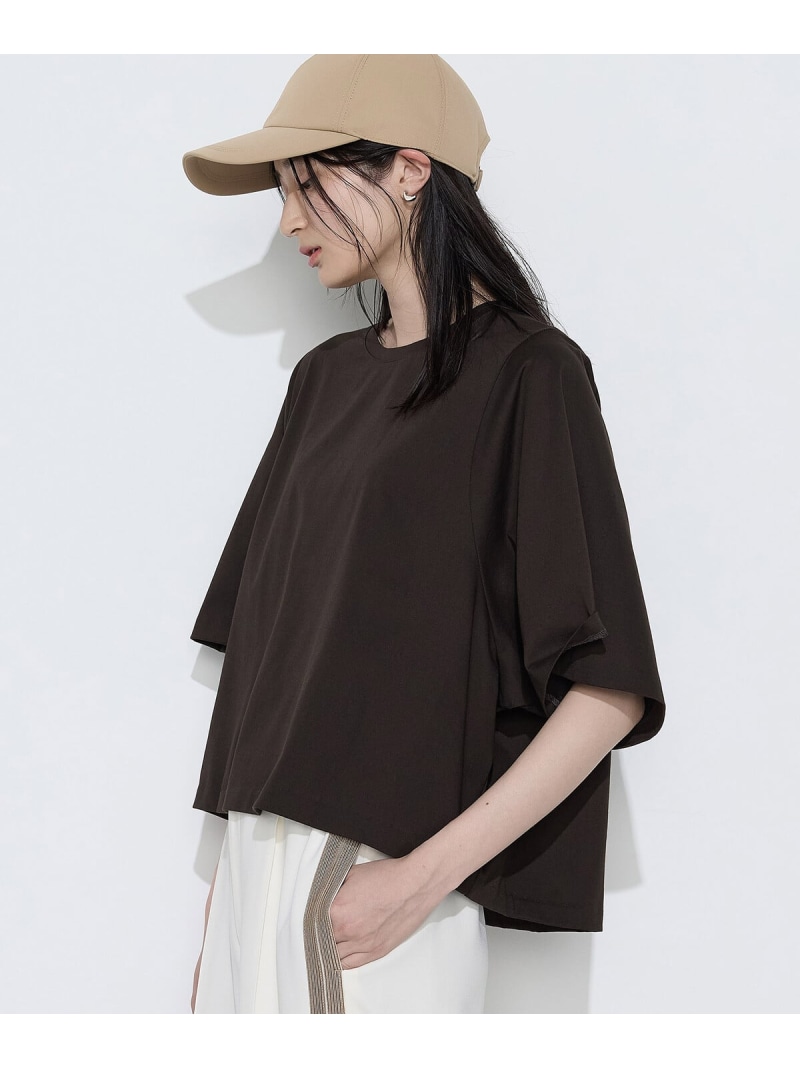 [ +大きさ ] プレーティング天竺 テントラインプルオーバー Gabardine K.T + コムサ トップス カットソー・プルオーバー 赤銅色 青色 緑であること【貨物輸送無料】[ Fashion]