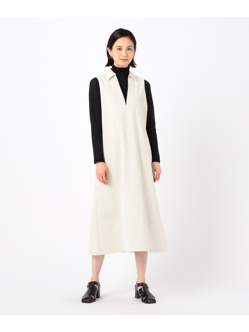 【SALE／35%OFF】[ TALLサイズ ] リランチェツイル ジャンパースカート COMME CA TALL コムサ ワンピース・ドレス ワンピース ホワイト ブラック【RBA_E】【送料無料】[ Fashion]
