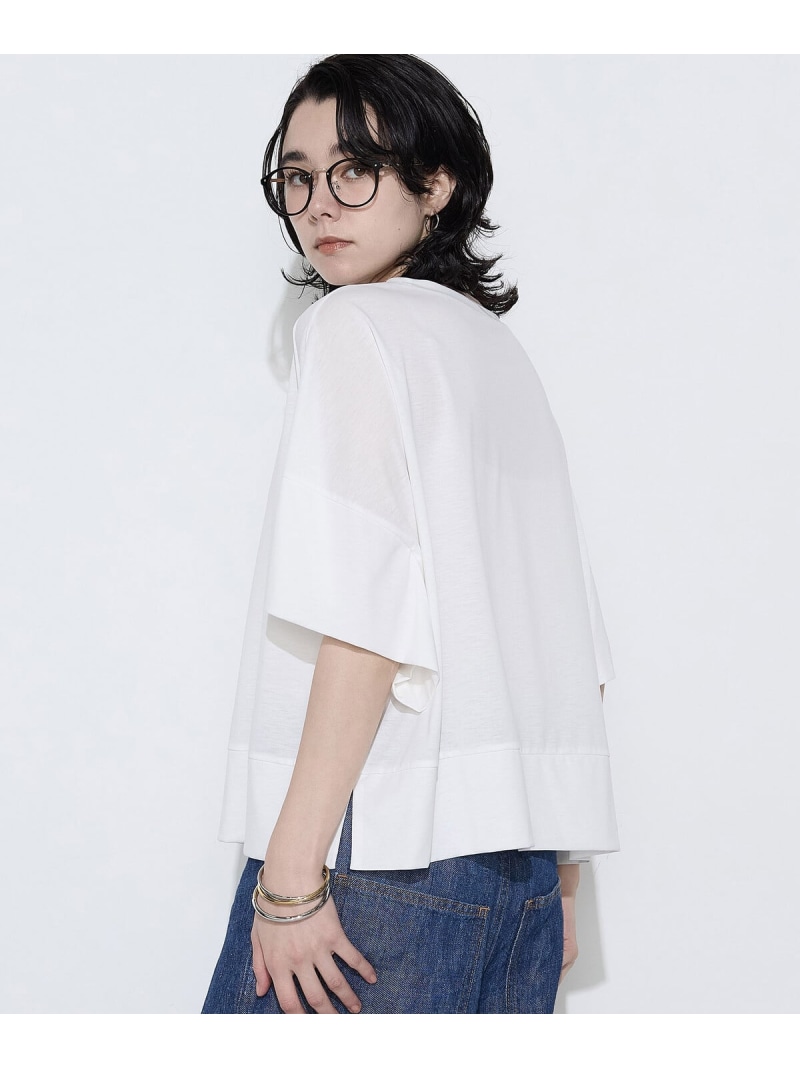 【SALE／10%OFF】ポリエステル/人絹天竺 ティーシャツ COMME CA Wardrobe コムサ トップス カットソー・プルオーバー 白いこと 薄墨色 ぶどう酒赤いこと【RBA_E】【貨物輸送無料】[ Fashion]