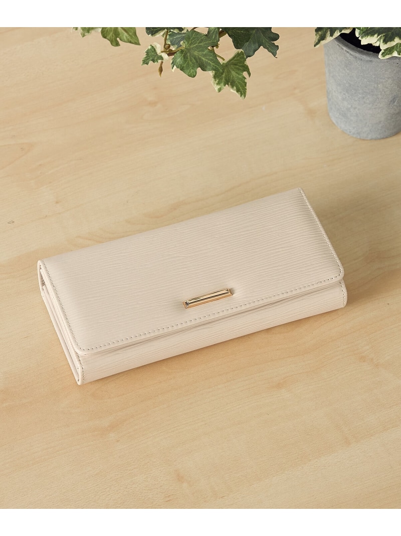 メタルプレート フラップ長財布 MONO COMME CA コムサイズム 財布・ポーチ・ケース その他の財布・ポーチ・ケース ブルー ホワイト ブラック【送料無料】[ Fashion]