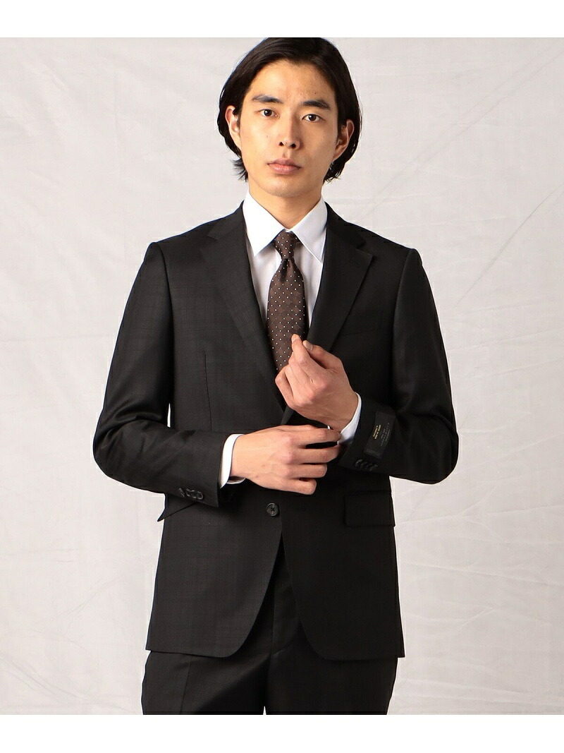 【SALE／59%OFF】【COMME CA MEN】【CERRUTI/COMME CA IL PRINCIPE】タータンチェック セットアップ S2Bジャケット COMME CA MEN コムサメン スーツ・フォーマル スーツジャケット ブラック【RBA_E】【送料無料】[ Fashion]