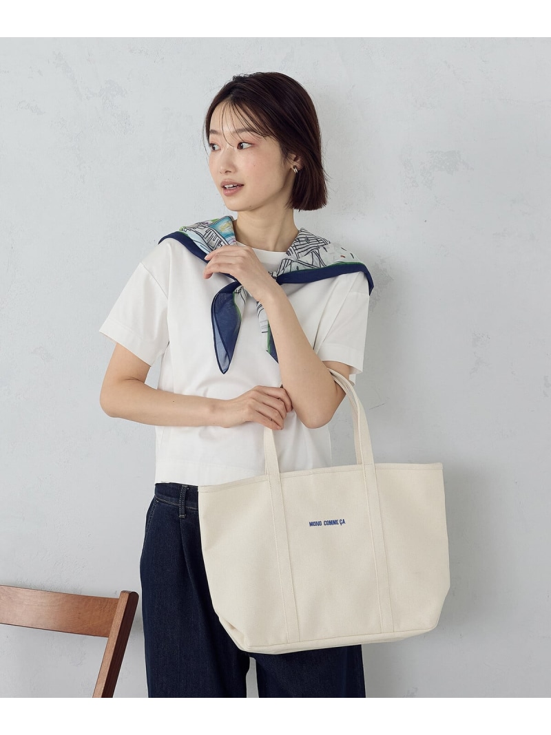 キャンバス トートバック MONO COMME CA コムサイズム バッグ トートバッグ ベージュ【送料無料】[ Fashion] 5,016円