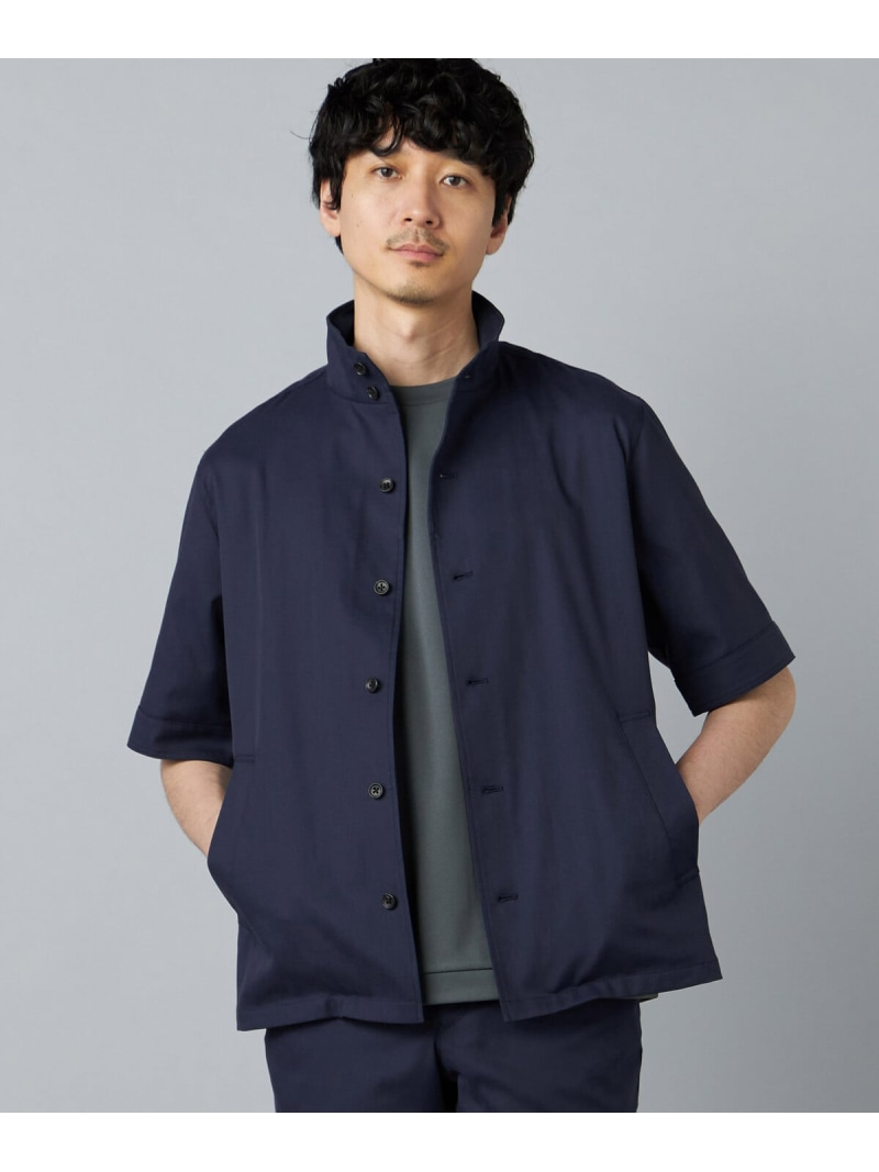 【吸水速乾・接触冷感】石川織り COOL MOTION コットンドビーストレッチ スタンドカラーブルゾン COMME CA MEN コムサメン ジャケット・アウター ブルゾン・ジャンパー グレー ネイビー【送料無料】[ Fashion]｜FIVEFOXes ONLINE STORE 17,248円
