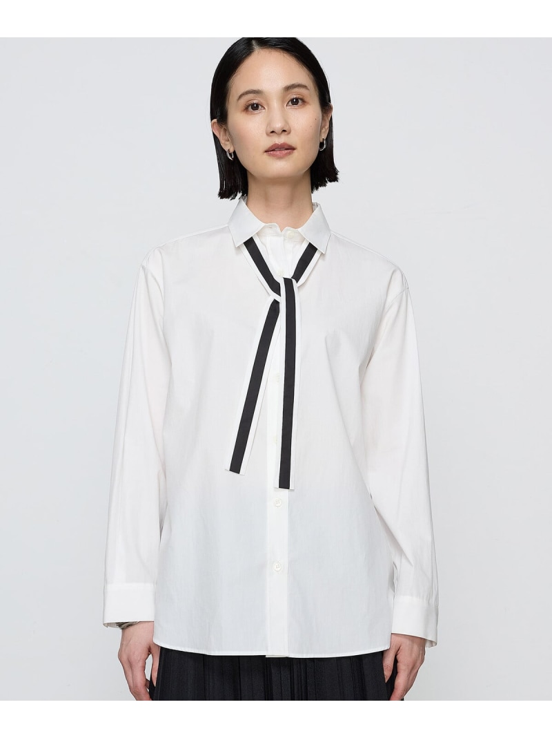 【SALE／20%OFF】[ Sサイズ ]【ブライトリーセットアップ】オーガニックタイプライター シャツ COMME CA S-SIZE コムサ トップス シャツ・ブラウス ホワイト【RBA_E】【送料無料】[ Fashion]