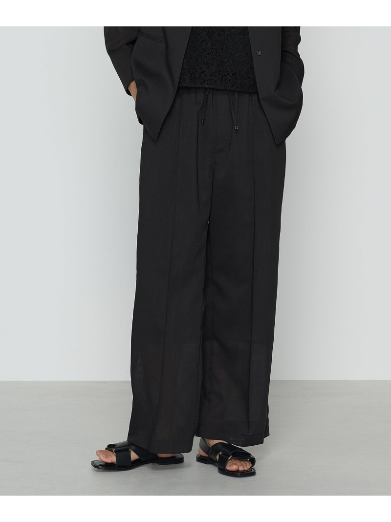 【SALE／30%OFF】【セットアップ対応】シアーボイルストライプ パンツ COMME CA コムサ パンツ スラックス・ドレスパンツ グレー ベージュ ブラック【RBA_E】【送料無料】[ Fashion]
