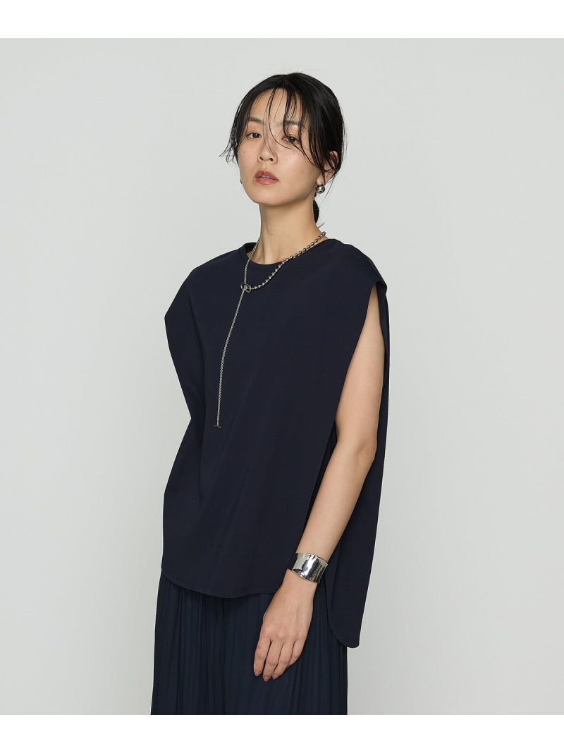 【SALE／20%OFF】[ Sサイズ ] コットン強撚ポンチ ショルダータックTシャツ K.T KIYOKO TAKASE S-SIZE コムサ トップス カットソー・Tシャツ ブラック ネイビー ホワイト ブラウン ベージュ【RBA_E】【送料無料】[ Fashion]｜FIVEFOXes ONLINE STORE