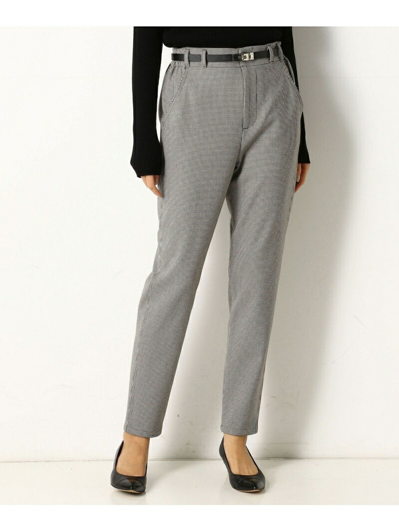 ガンクラブチェック柄 裏起毛 パンツ ジーンズ Comme Ca コムサ