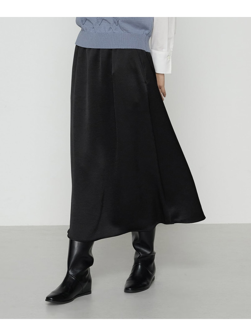【SALE／19%OFF】ビンテージダブルサテン スカート COMME CA コムサ スカート その他のスカート ブラウン ブラック【RBA_E】【送料無料】[ Fashion]
