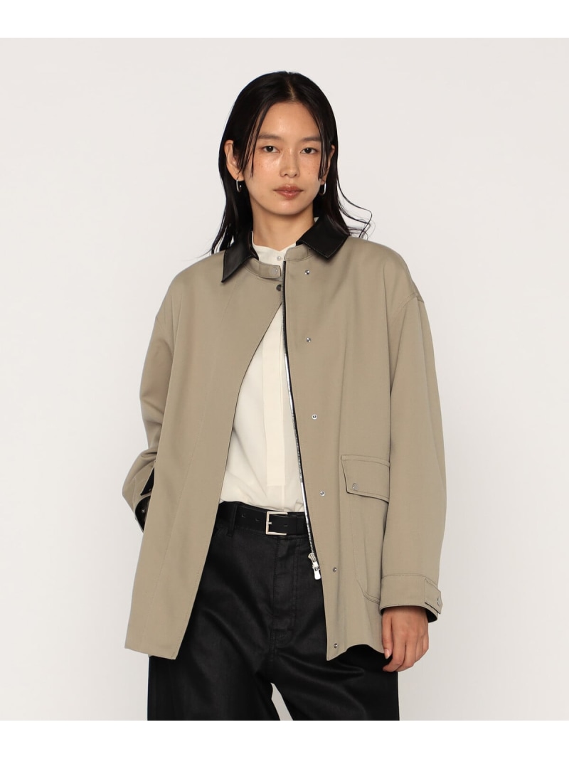 高密度 梳毛ウールギャバ フィールドジャケット COMME CA コムサ ジャケット・アウター その他のジャケット・アウター ベージュ ブラック【送料無料】[ Fashion]｜FIVEFOXes ONLINE STORE