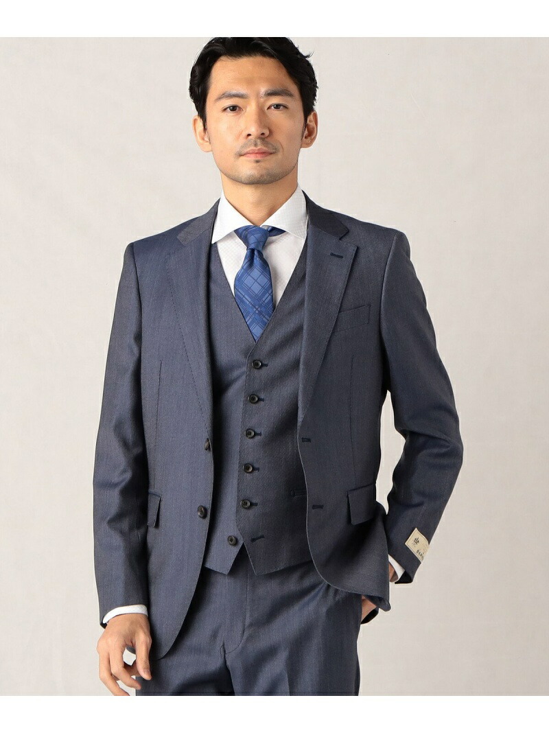 【SALE／50%OFF】【セットアップ対応】[CERUTTI GENOVA]シャンブレーツイル ジャケット COMME CA MEN コムサメン スーツ・フォーマル スーツジャケット ネイビー【RBA_E】【送料無料】[ Fashion]｜FIVEFOXes ONLINE STORE