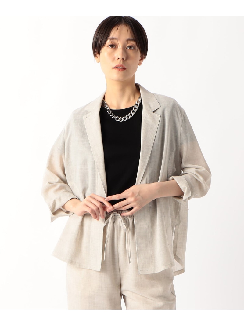 【SALE／20%OFF】シアーボイル シャツジャケット COMME CA コムサ ジャケット・アウター その他のジャケット・アウター ブラウン ブラック【RBA_E】【送料無料】[ Fashion]